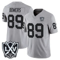 Rebec LV.Raiders #89 Brock Bowers Player Gray 2026 Vapor Limited Home Game Stitched Jerseys