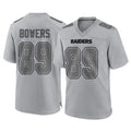 Rebec LV.Raiders #89 Brock Bowers Player Gray Atmosphere Fashion Limited Game Stitched Jerseys