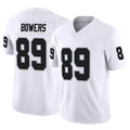 Rebec LV.Raiders #89 Brock Bowers Player White Limited Vapor F.U.S.E. Home Game Stitched Jerseys