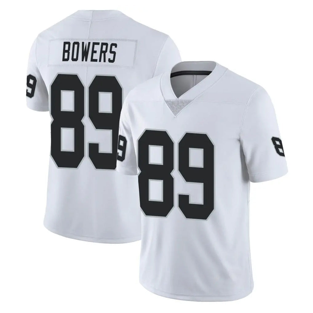Rebec LV.Raiders #89 Brock Bowers Player White Limited Vapor Untouchable Home Game Stitched Jerseys