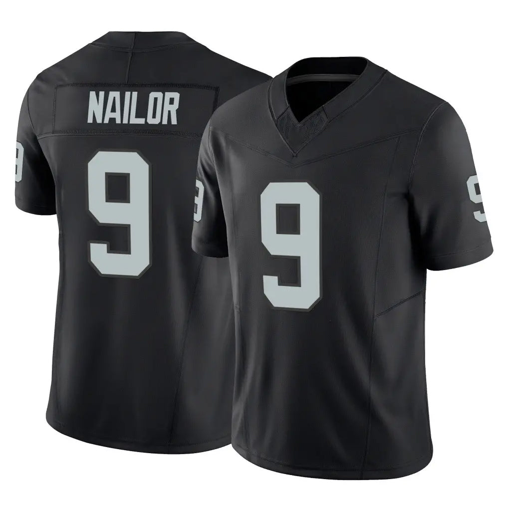 Rebec LV.Raiders #9 Jalen Nailor Player Black Limited Vapor F.U.S.E. Home Game Stitched Jerseys