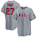 LA.Angels #27 Mike Trout 2026 All-Star Game Gray Rebec Replica Baseball Stitched Jerseys