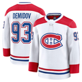 Rebec M.Canadiens #93 Ivan Demidov White Away Premium Jerseys