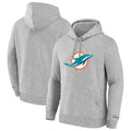 Rebec M.Dolphins Gray LOGO Pullover Hoodies Limited Blank Player Stitched Jerseys