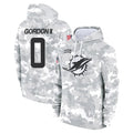 Rebec M.Dolphins #0 Ollie Gordon II Player Arctic Camo Salute to Service Hoodies Limited Game Stitched Jerseys