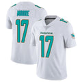 Rebec M.Dolphins #17 Trey Moore Player White Limited Vapor Untouchable Home Game Stitched Jerseys