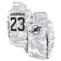 Rebec M.Dolphins #23 Zayne Anderson Player Arctic Camo Salute to Service Hoodies Limited Game Stitched Jerseys