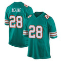 Rebec M.Dolphins #28 De'Von Achane Player Aqua Alternate Home Game Stitched Jerseys