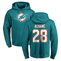 Rebec M.Dolphins #28 De'Von Achane Player Aqua LOGO Pullover Hoodies Limited Stitched Jerseys
