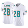 Rebec M.Dolphins #28 De'Von Achane Player White Limited Vapor F.U.S.E. Home Game Stitched Jerseys