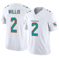 Rebec M.Dolphins #2 Malik Willis Player White Limited Vapor F.U.S.E. Home Game Stitched Jerseys