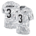 Rebec M.Dolphins #3 Chris Johnson Player Arctic Camo Salute To Service Limited Game Stitched Jerseys