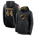 Rebec M.Dolphins #44 Chop Robinson Player Black Salute to Service Hoodies Limited Game Stitched Jerseys