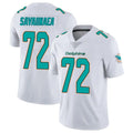 Rebec M.Dolphins #72 Jonah Savaiinaea Player White Limited Vapor Untouchable Home Game Stitched Jerseys