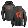 Rebec M.Dolphins #74 Kadyn Proctor Player Darkgray Pullover Hoodies Limited Stitched Jerseys