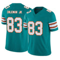 Rebec M.Dolphins #83 Kevin Coleman Jr. Player Aqua Limited Alternate Vapor F.U.S.E. Home Game Stitched Jerseys