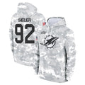 Rebec M.Dolphins #92 Zach Sieler Player Arctic Camo Salute to Service Hoodies Limited Game Stitched Jerseys