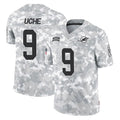 Rebec M.Dolphins #9 Joshua Uche Player Arctic Camo Salute To Service Limited Game Stitched Jerseys