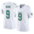 Rebec M.Dolphins #9 Joshua Uche Player White Limited Vapor F.U.S.E. Home Game Stitched Jerseys