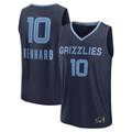 Rebec M.Grizzlies #10 Luke Kennard Navy Fast Break Replica Player Stitched Jerseys- Icon Edition