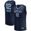 Rebec M.Grizzlies #12 Ja Morant Navy Fast Break Replica Stitched Jerseys- Icon Edition