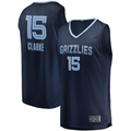 Rebec M.Grizzlies #15 Brandon Clarke Navy Fast Break Replica Stitched Jerseys- Icon Edition