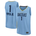 Rebec M.Grizzlies #1 Scotty Pippen Jr. Light Blue Fast Break Replica Player Stitched Jerseys- Statement Edition