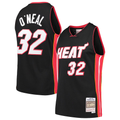 Rebec M.Heat #32 Shaquille O'Neal Mitchell & Ness Black Hardwood Classics Swingman Jerseys