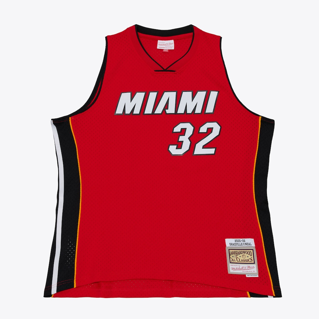 Rebec M.Heat #32 Shaquille O'Neal Mitchell & Ness Red 2005-06 Swingman Jerseys