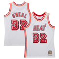 Rebec M.Heat #32 Shaquille O'Neal Mitchell & Ness White 200708 Hardwood Classics Swingman Jerseys