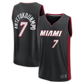 Rebec M.Heat #7 Giannis Antetokounmpo  Black Fast Break Jerseys - Icon Edition