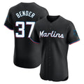 Rebec M.Marlins #37 Anthony Bender Player Black Vapor Home Limited Elite Stitched Jerseys