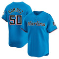 Rebec M.Marlins #50 Agustin Ramirez Player Blue Home Limited Stitched Jerseys