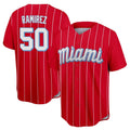 Rebec M.Marlins #50 Agustin Ramirez Player Red City Connect Home Game Stitched Jerseys