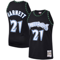 Rebec M.Timberwolves #21 Kevin Garnett Mitchell & Ness Black Hardwood Classics Swingman Stitched Jerseys