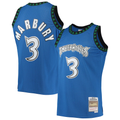 Rebec M.Timberwolves #3 Stephon Marbury Mitchell & Ness Blue 199697 Hardwood Classics Swingman Stitched Jerseys