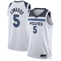 Rebec M.Timberwolves #5 Anthony Edwards White Swingman Stitched Jerseys - Association Edition