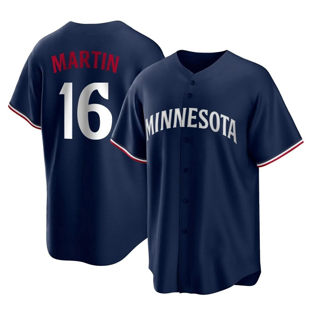 Rebec M.Twins #16 Austin Martin Player Navy Replica Alternate Home Stitched Jerseys