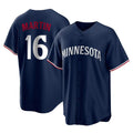 Rebec M.Twins #16 Austin Martin Player Navy Replica Alternate Home Stitched Jerseys