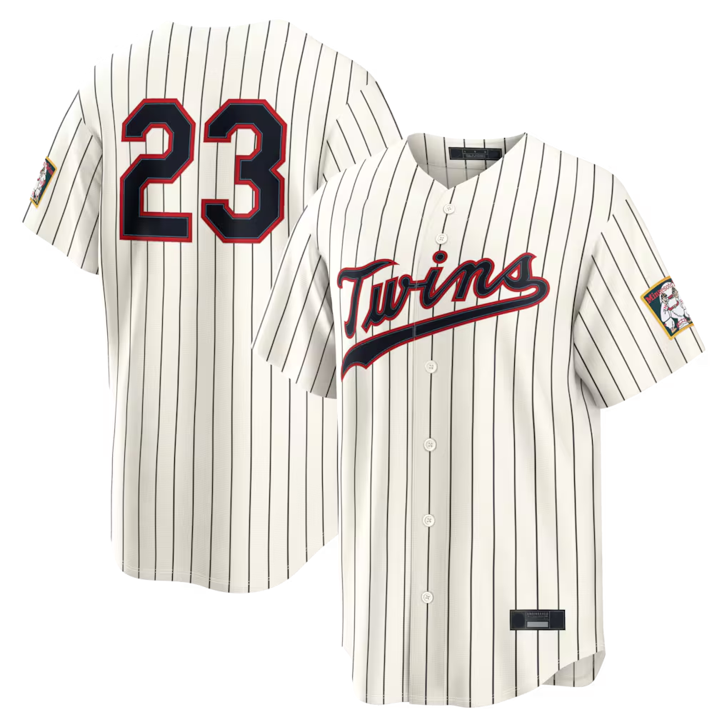 M.Twins #23 Royce Lewis Cream Rebec 2026 Field of Dreams Stadium Stitched Jerseys
