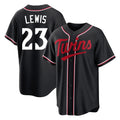 Rebec M.Twins #23 Royce Lewis Player Black Fashion Out Home Limited Stitched Jerseys