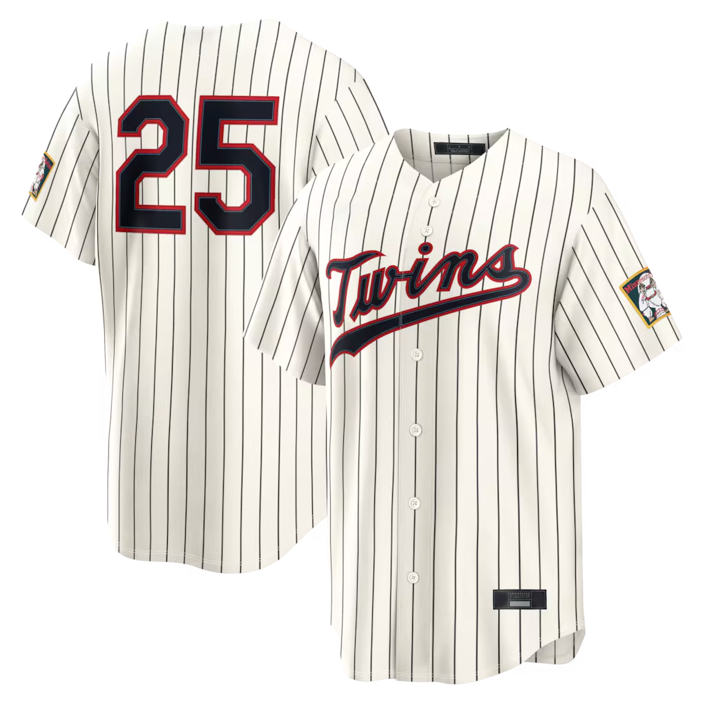 M.Twins #25 Byron Buxton Cream Rebec 2026 Field of Dreams Stadium Stitched Jerseys