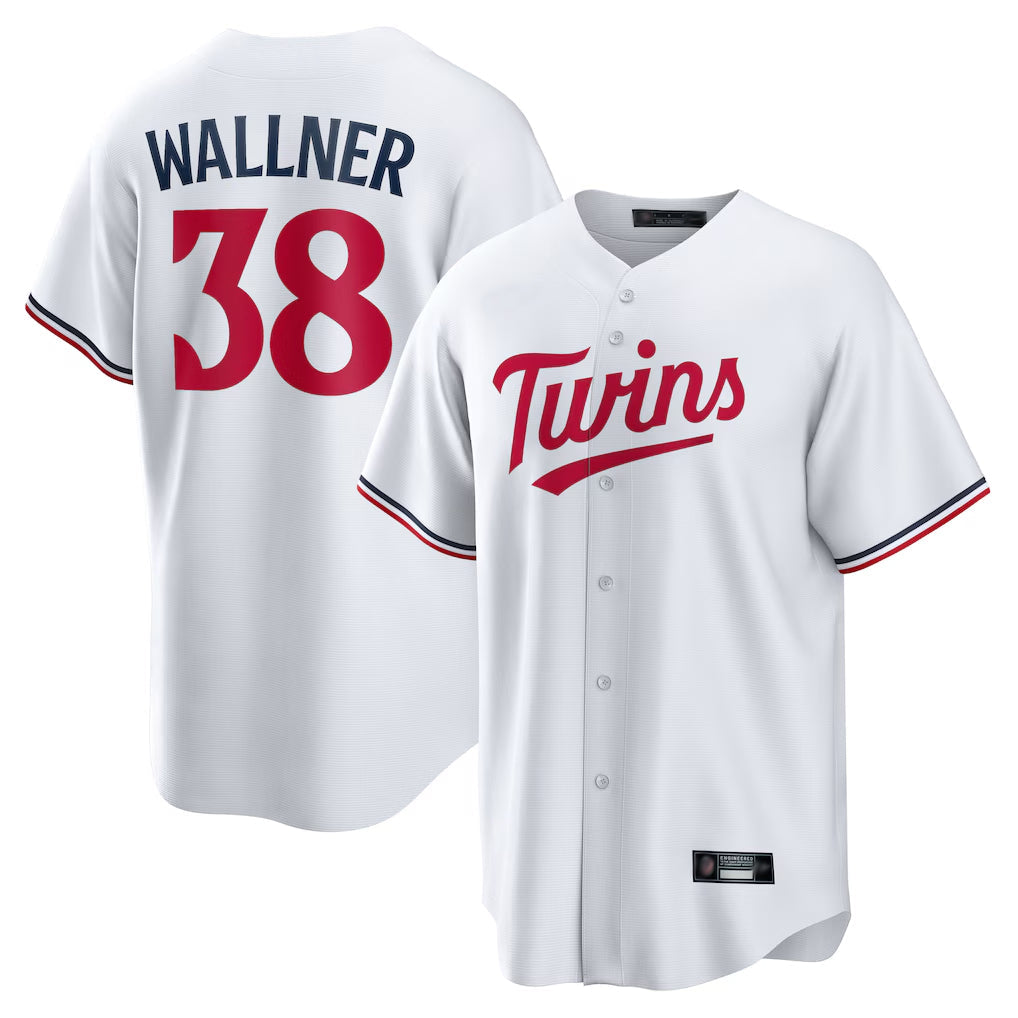 Rebec M.Twins #38 Matt Wallner Player White Home Game Stitched Jerseys