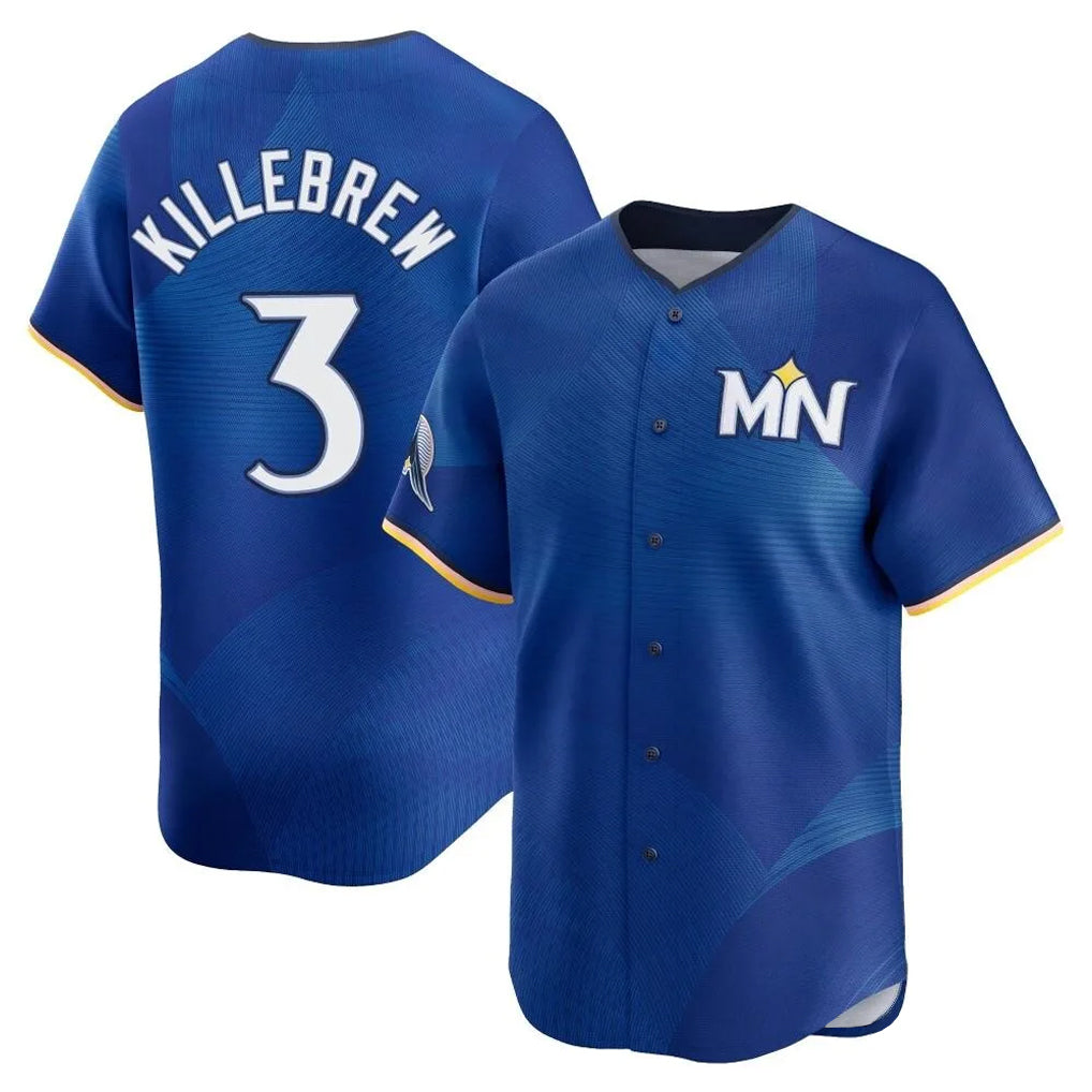 Rebec M.Twins #3 Harmon Killebrew Player Royal City Connect Limited Home Stitched Jerseys