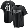 Rebec M.Twins #41 Joe Ryan Player Black Home Game Stitched Jerseys