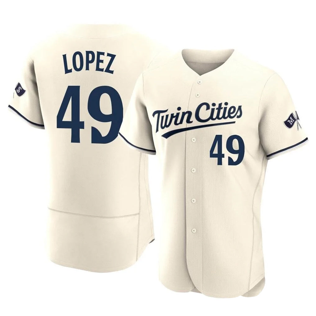 Rebec M.Twins #49 Pablo Lopez Player Cream Home Limited Elite Stitched Jerseys