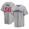 Rebec M.Twins #56 Josh Bell Player Gray Game Limited Home Stitched Jerseys