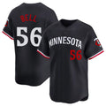 Rebec M.Twins #56 Josh Bell Player Navy Home Limited Stitched Jerseys