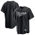 Rebec M.Twins ## Twins Blank Player Black Home Game Stitched Jerseys