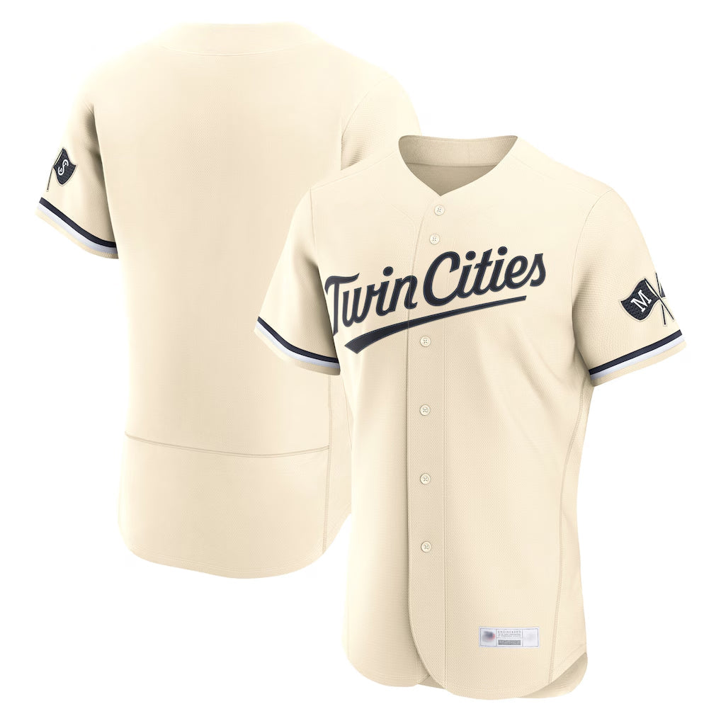 Rebec M.Twins ## Twins Blank Player Cream Home Limited Elite Stitched Jerseys